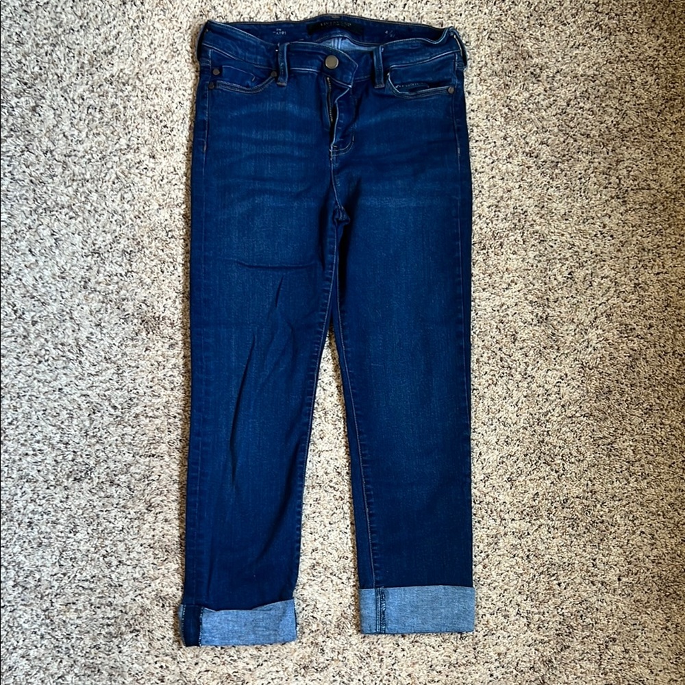 Liverpool Blue Cropped Ankle Jeans